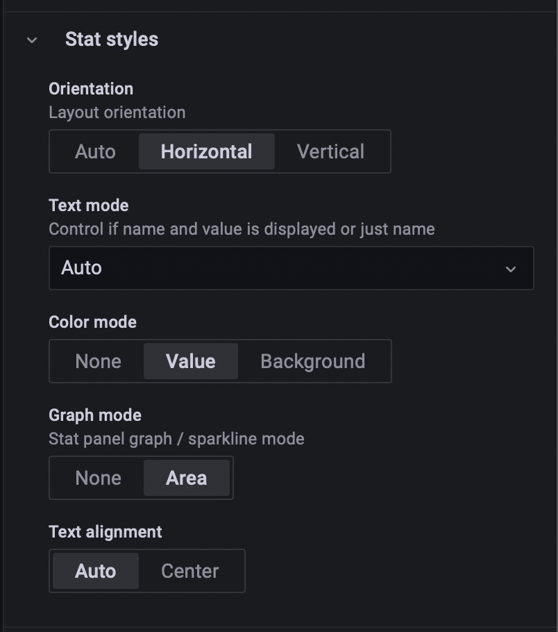 Stat styles dialogue box